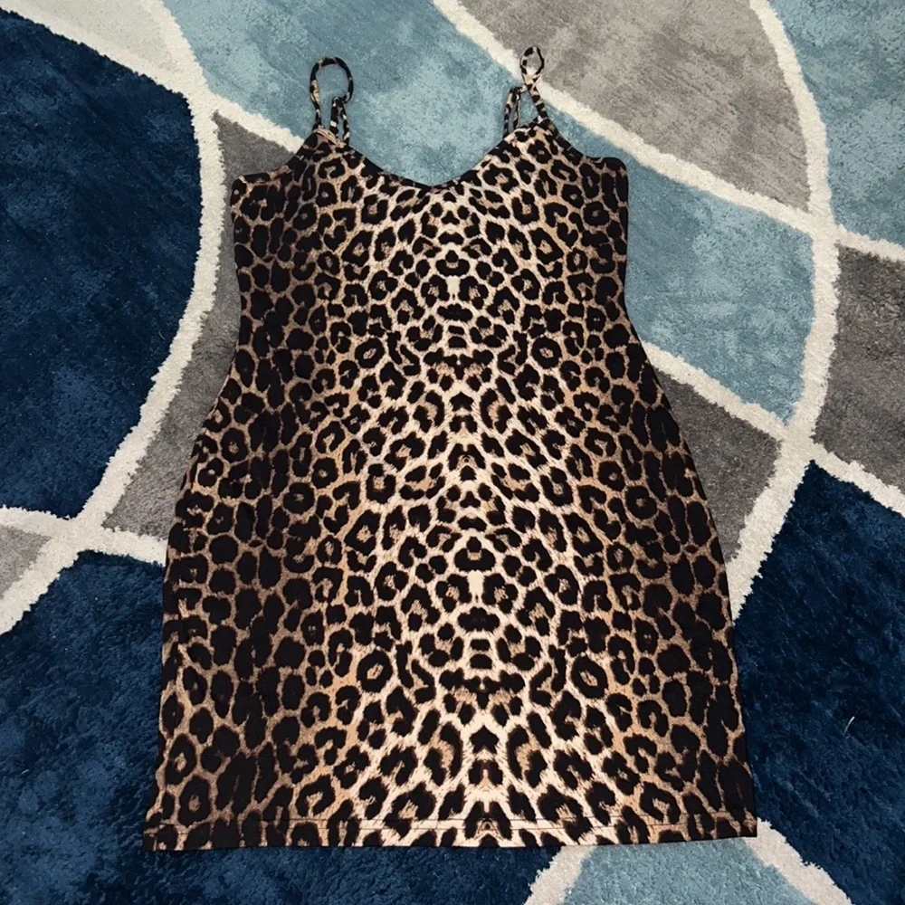 Leopard Print Dress - Picture 1 of 2